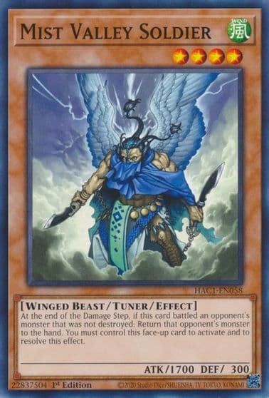 Mist Valley Soldier Hidden Arsenal: Chapter 1 Yu-Gi-Oh! card