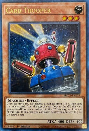 Card Trooper Duel Terminal Hidden Arsenal: Chapter 1 Yu-Gi-Oh! card