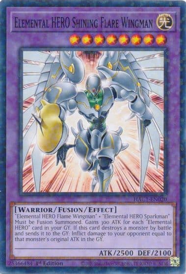 Elemental HERO Shining Flare Wingman Duel Terminal Hidden Arsenal: Chapter 1 Yu-Gi-Oh! card