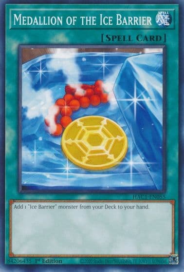 Medallion of the Ice Barrier Hidden Arsenal: Chapter 1 Yu-Gi-Oh! card