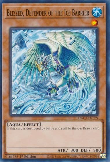 Blizzed Defender of the Ice Barrier Hidden Arsenal: Chapter 1 Yu-Gi-Oh! card