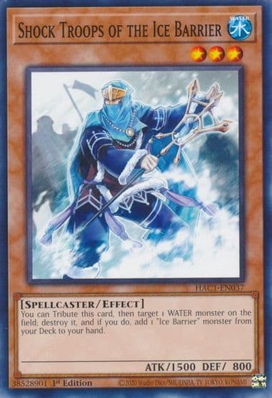 Shock Troops of the Ice Barrier Hidden Arsenal: Chapter 1 Yu-Gi-Oh! card