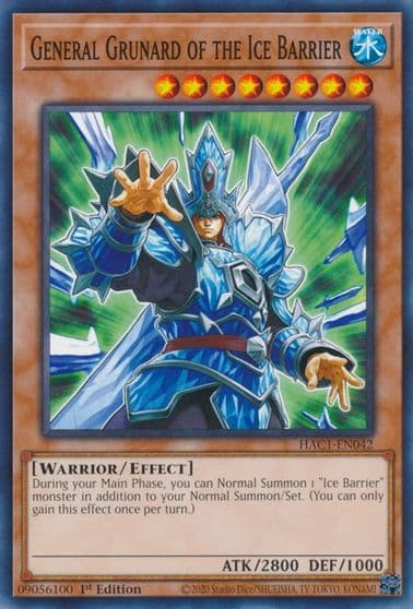 General Grunard of the Ice Barrier Hidden Arsenal: Chapter 1 Yu-Gi-Oh! card