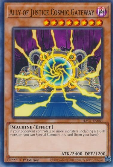 Ally of Justice Cosmic Gateway Hidden Arsenal: Chapter 1 Yu-Gi-Oh! card
