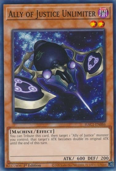 Ally of Justice Unlimiter Hidden Arsenal: Chapter 1 Yu-Gi-Oh! card