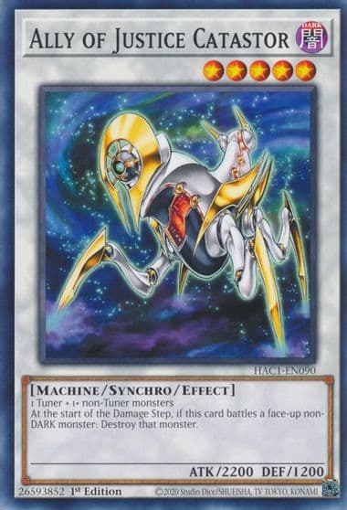 Ally of Justice Catastor Hidden Arsenal: Chapter 1 Yu-Gi-Oh! card