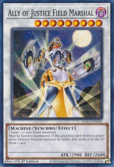 Ally of Justice Field Marshal Hidden Arsenal: Chapter 1 Yu-Gi-Oh! card