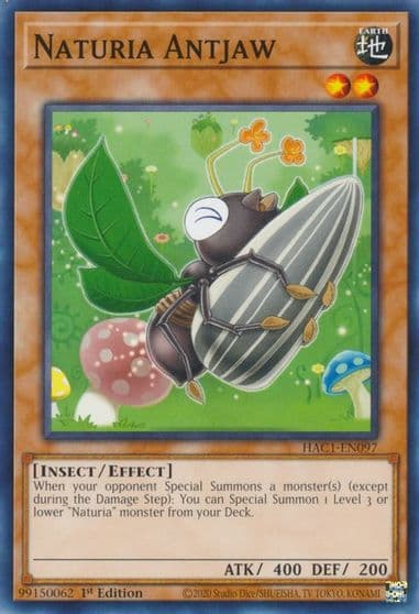 Naturia Antjaw Hidden Arsenal: Chapter 1 Yu-Gi-Oh! card