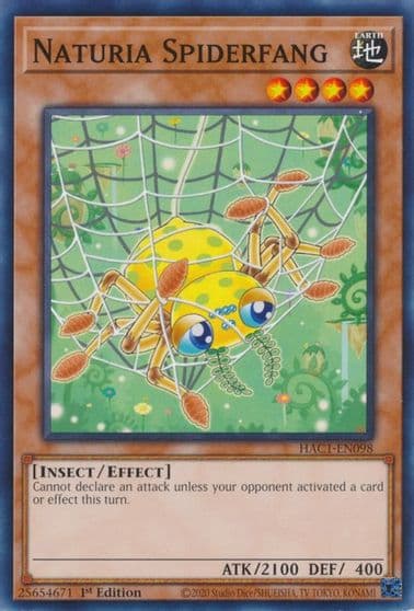 Naturia Spiderfang Hidden Arsenal: Chapter 1 Yu-Gi-Oh! card
