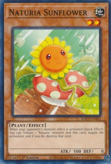 Naturia Sunflower Hidden Arsenal: Chapter 1 Yu-Gi-Oh! card