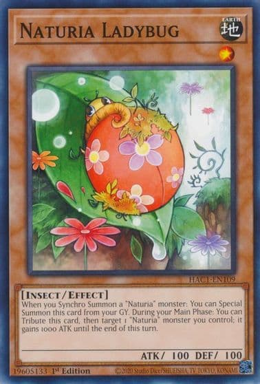 Naturia Ladybug Hidden Arsenal: Chapter 1 Yu-Gi-Oh! card