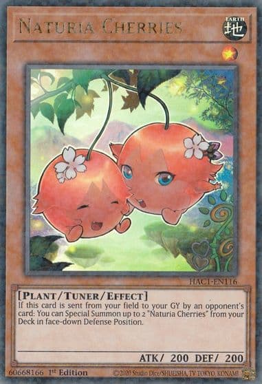 Naturia Cherries Duel Terminal Hidden Arsenal: Chapter 1 Yu-Gi-Oh! card