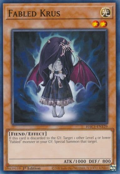 Fabled Krus Hidden Arsenal: Chapter 1 Yu-Gi-Oh! card