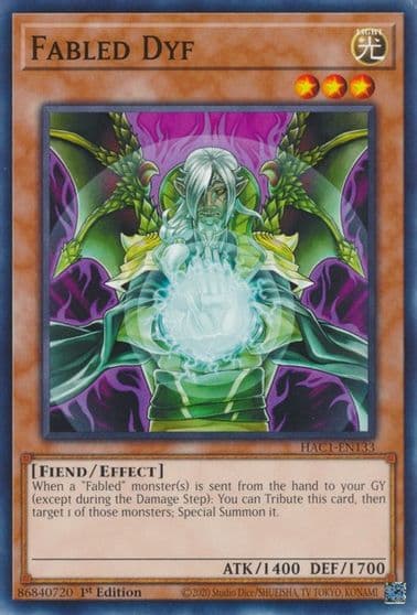 Fabled Dyf Hidden Arsenal: Chapter 1 Yu-Gi-Oh! card