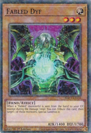 Fabled Dyf Duel Terminal Hidden Arsenal: Chapter 1 Yu-Gi-Oh! card
