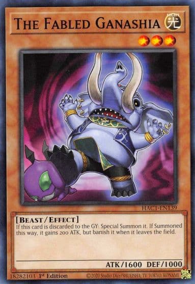 The Fabled Ganashia Hidden Arsenal: Chapter 1 Yu-Gi-Oh! card