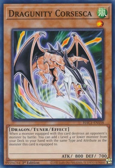 Dragunity Corsesca Hidden Arsenal: Chapter 1 Yu-Gi-Oh! card
