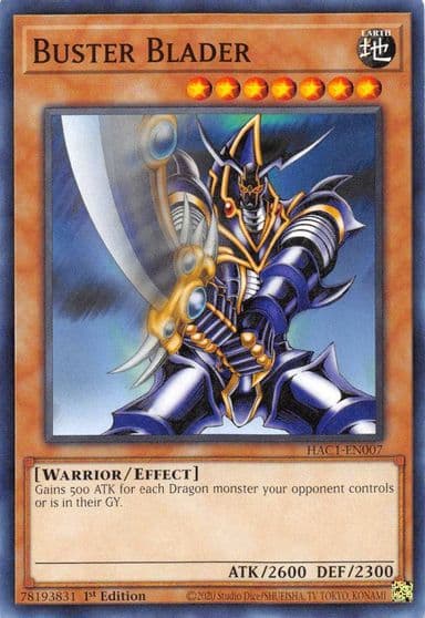 Buster Blader Hidden Arsenal: Chapter 1 Yu-Gi-Oh! card