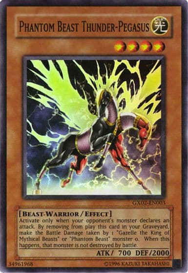 Phantom Beast Thunder Pegasus GX Tag Force Promo Yu-Gi-Oh! card