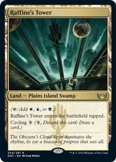 Raffines Tower Streets of New Capenna Magic card