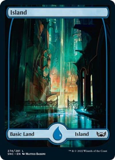 Island 274 Streets of New Capenna Magic card