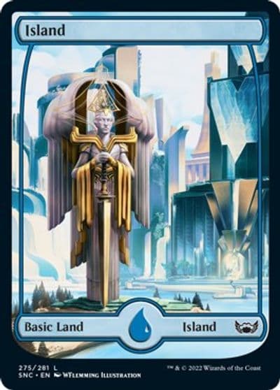 Island 275 Streets of New Capenna Magic card