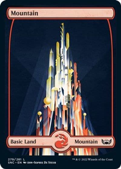 Mountain 279 Streets of New Capenna Magic card