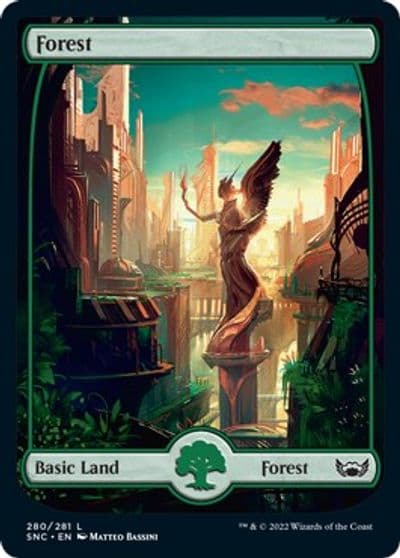 Forest 280 Streets of New Capenna Magic card