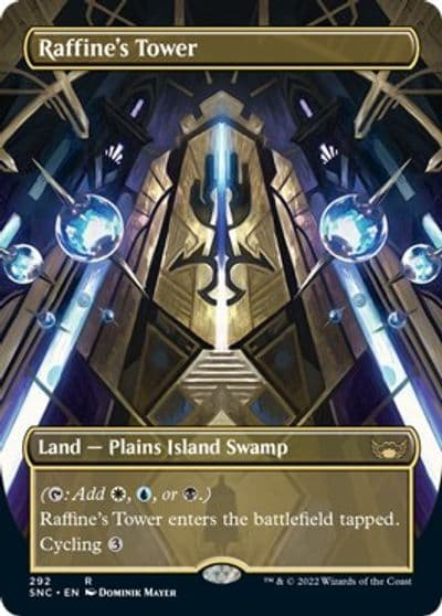 Raffines Tower Borderless Streets of New Capenna Magic card