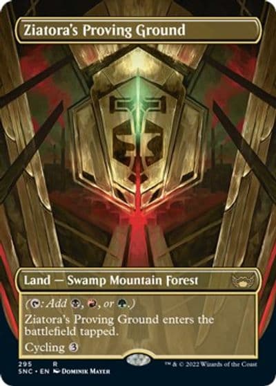 Ziatoras Proving Ground Borderless Streets of New Capenna Magic card