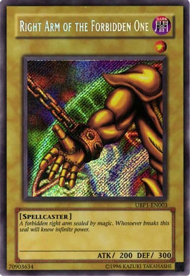 Right Arm of the Forbidden One GX Ultimate Beginner's Pack 1 Yu-Gi-Oh! card