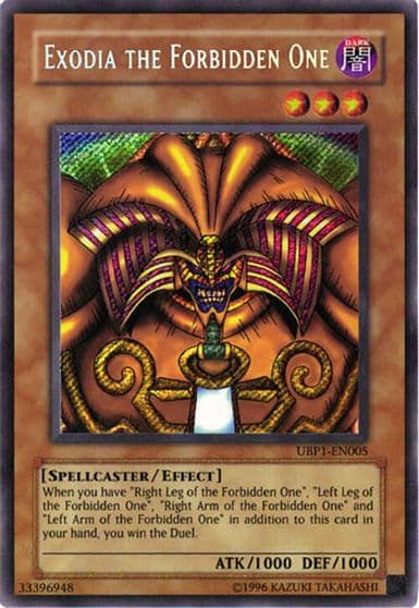 Exodia the Forbidden One GX Ultimate Beginner's Pack 1 Yu-Gi-Oh! card