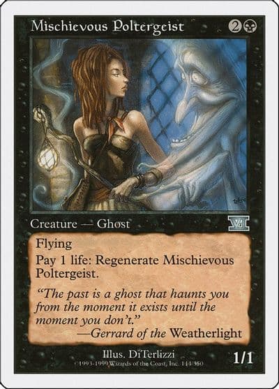 Mischievous Poltergeist Classic Sixth Edition Magic card