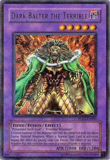 Dark Balter the Terrible Hobby League 3 Yu-Gi-Oh! card
