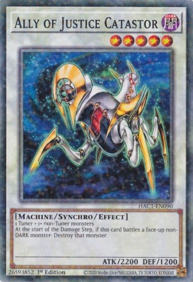 Ally of Justice Catastor Duel Terminal Hidden Arsenal: Chapter 1 Yu-Gi-Oh! card
