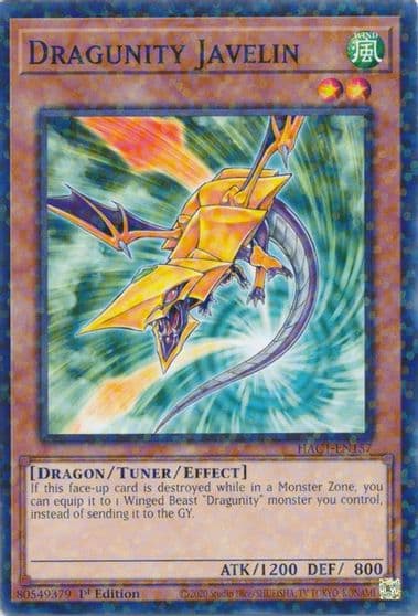 Dragunity Javelin Duel Terminal Hidden Arsenal: Chapter 1 Yu-Gi-Oh! card