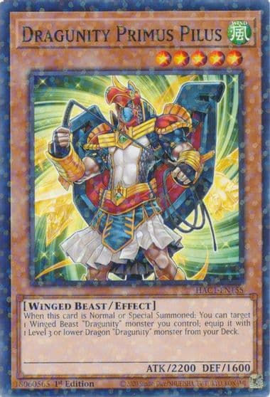 Dragunity Primus Pilus Duel Terminal Hidden Arsenal: Chapter 1 Yu-Gi-Oh! card