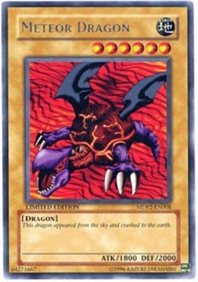 Meteor Dragon McDonald's Promo Series 2 Yu-Gi-Oh! card