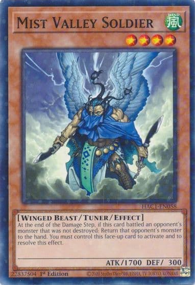 Mist Valley Soldier Duel Terminal Hidden Arsenal: Chapter 1 Yu-Gi-Oh! card