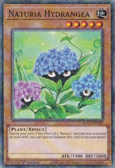 Naturia Hydrangea Duel Terminal Hidden Arsenal: Chapter 1 Yu-Gi-Oh! card