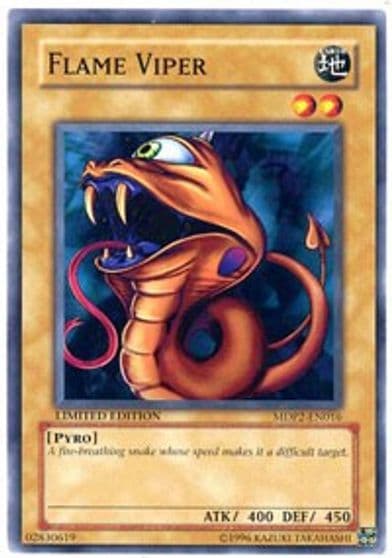 Flame Viper McDonald's Promo Series 2 Yu-Gi-Oh! card
