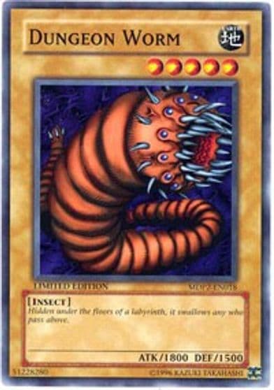 Dungeon Worm McDonald's Promo Series 2 Yu-Gi-Oh! card