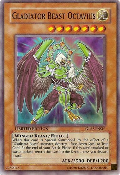 Gladiator Beast Octavius Sneak Preview Series 3 Yu-Gi-Oh! card