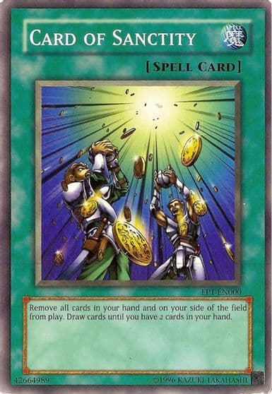 Card of Sanctity Kids WB Duel of Destiny Promo Yu-Gi-Oh! Movie Exclusive Pack Yu-Gi-Oh! card