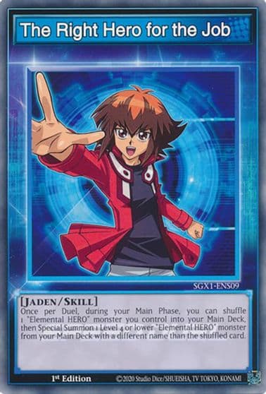 The Right Hero for the Job Speed Duel GX: Duel Academy Box Yu-Gi-Oh! card
