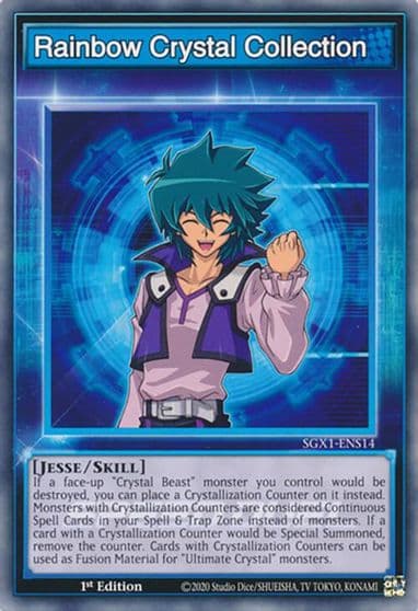 Rainbow Crystal Collection Speed Duel GX: Duel Academy Box Yu-Gi-Oh! card