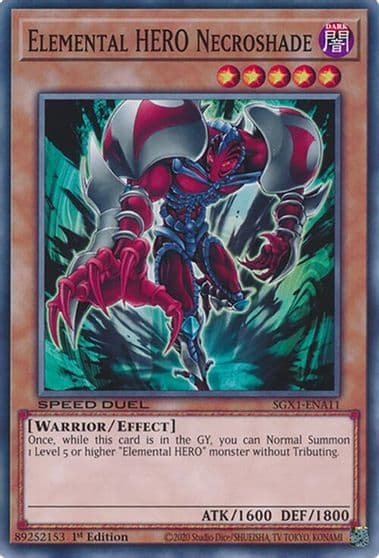 Elemental HERO Necroshade Speed Duel GX: Duel Academy Box Yu-Gi-Oh! card