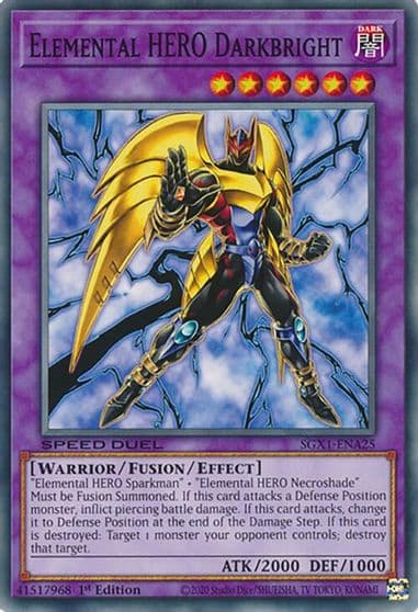 Elemental HERO Darkbright Speed Duel GX: Duel Academy Box Yu-Gi-Oh! card