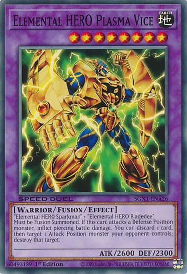 Elemental HERO Plasma Vice Speed Duel GX: Duel Academy Box Yu-Gi-Oh! card