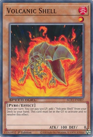 Volcanic Shell Speed Duel GX: Duel Academy Box Yu-Gi-Oh! card